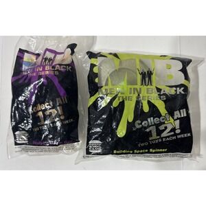 Vtg Burger King Kids Club Men In Black The Series: Worm Guy Space Spinner Sealed